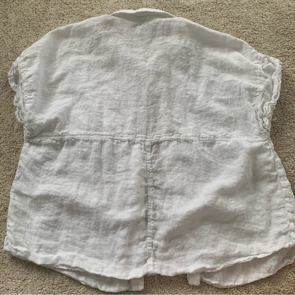 Zara - Linen Button Down Shirt - Picture 2 of 4
